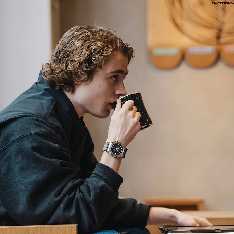 Casio G-Shock Digital Dial Fabric Band Militarty Men’s Watch- GM-2100CB-3A